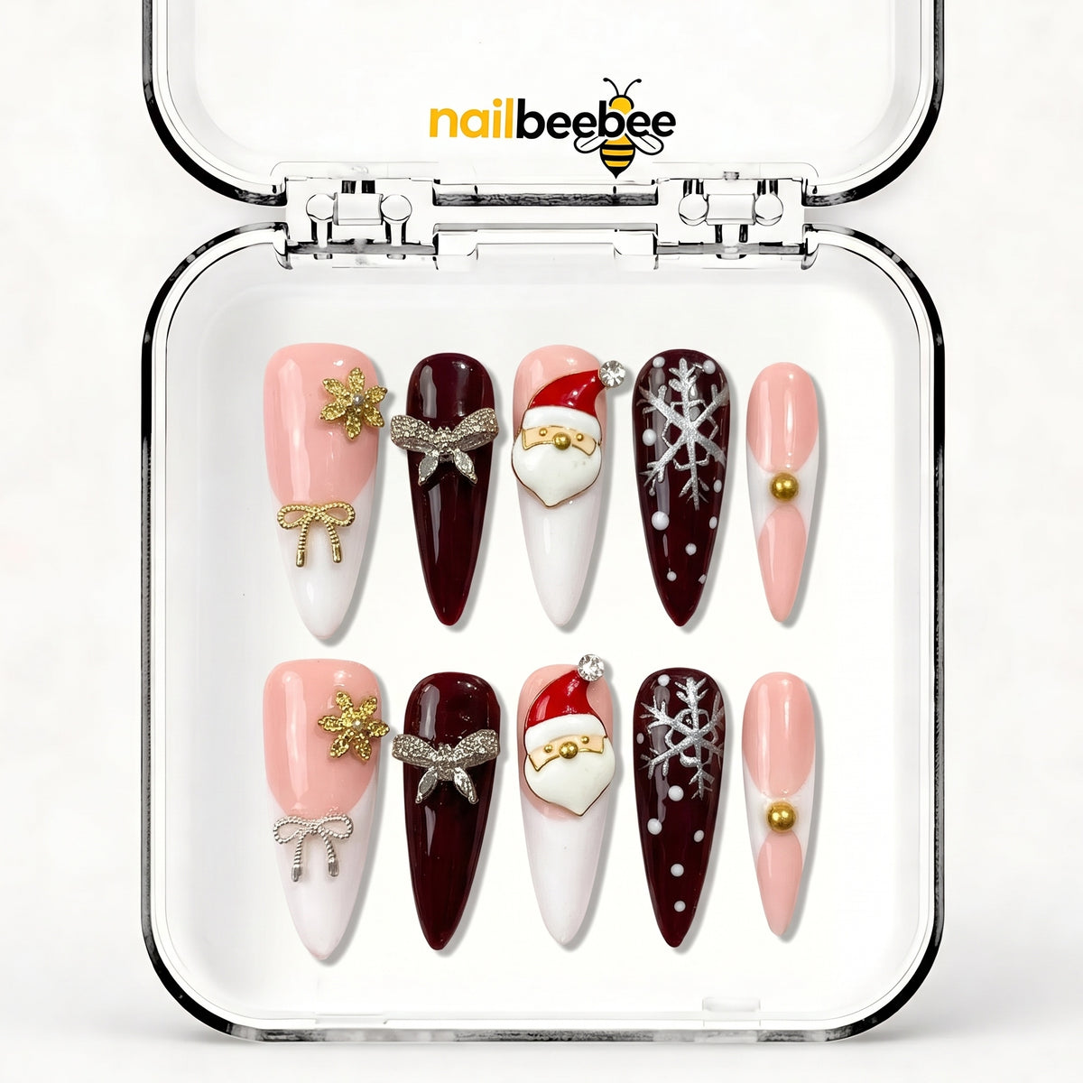NB-S139 Handmade Medium Stiletto Acrylic for Date Night,Travel