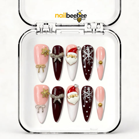 NB-S139 Handmade Medium Stiletto Acrylic for Date Night,Travel