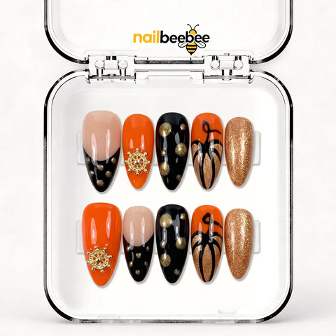 NB-X105 Handmade Short Almond Acrylic for Date Night,Travel