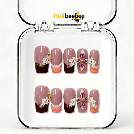 NB-D187 Handmade Short Square Acrylic for Date Night,Travel
