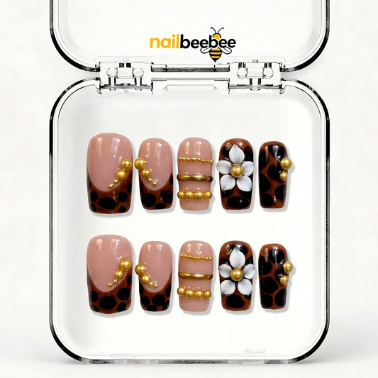 NB-D198 Handmade Short Square Acrylic for Date Night,Travel