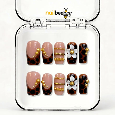 NB-D198 Handmade Short Square Acrylic for Date Night,Travel