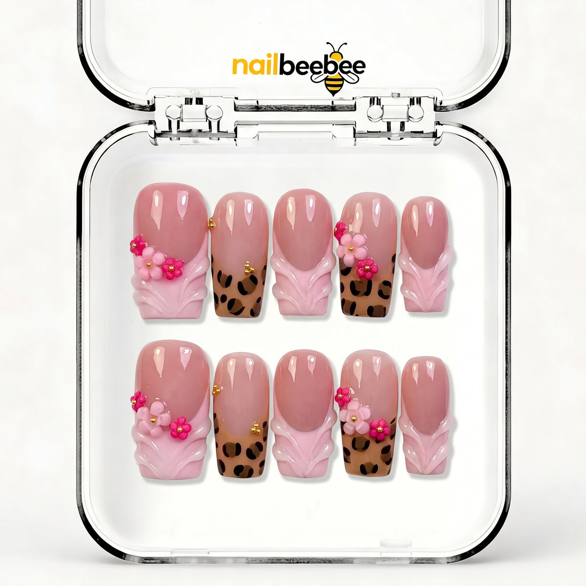 NB-D179 Handmade Short Square Acrylic for Date Night,Travel