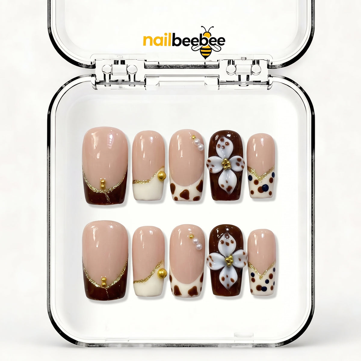 NB-D95 Handmade Short Square Acrylic for Date Night,Travel