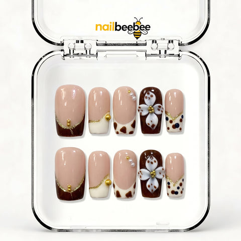 NB-D95 Handmade Short Square Acrylic for Date Night,Travel