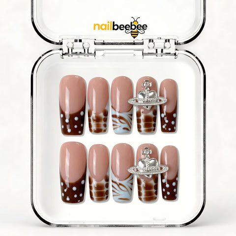 NB-Z218 Handmade Short Square Acrylic for Date Night,Travel