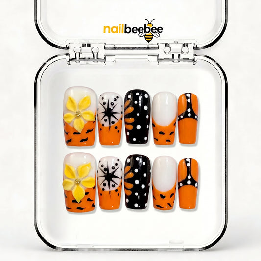 NB-D199 Handmade Short Square Acrylic for Date Night,Travel