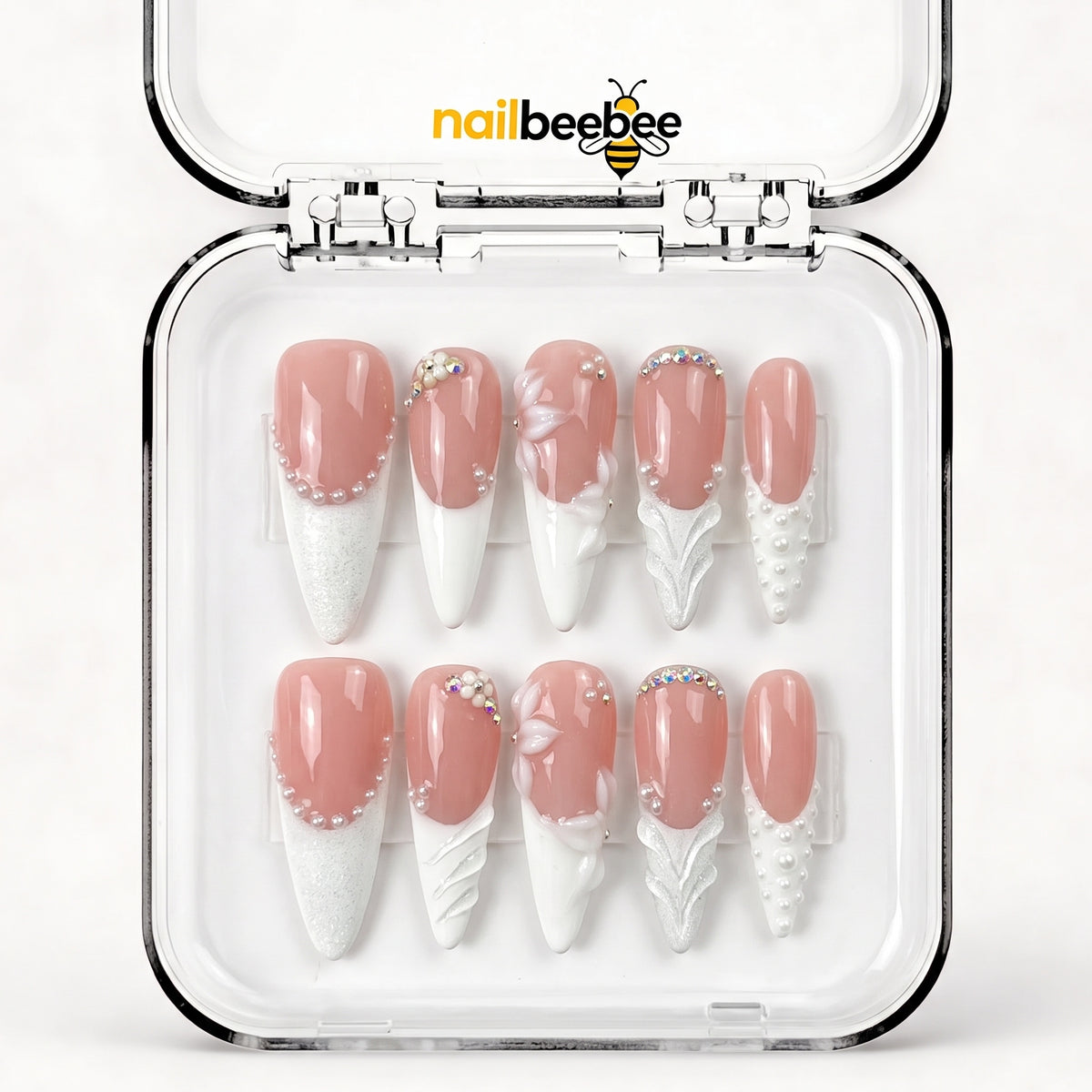 NB-S130 Handmade Medium Stiletto Acrylic for Date Night,Travel