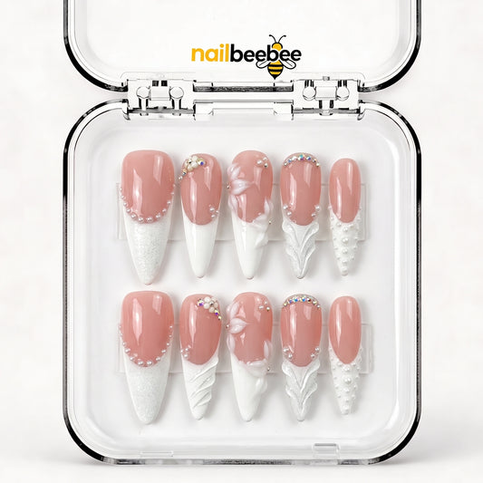 NB-S130 Handmade Medium Stiletto Acrylic for Date Night,Travel
