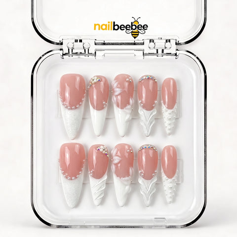 NB-S130 Handmade Medium Stiletto Acrylic for Date Night,Travel