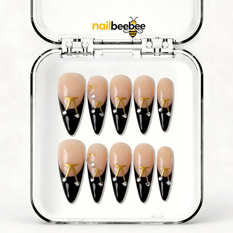 NB-S220 Handmade Medium Stiletto Acrylic for Date Night,Travel