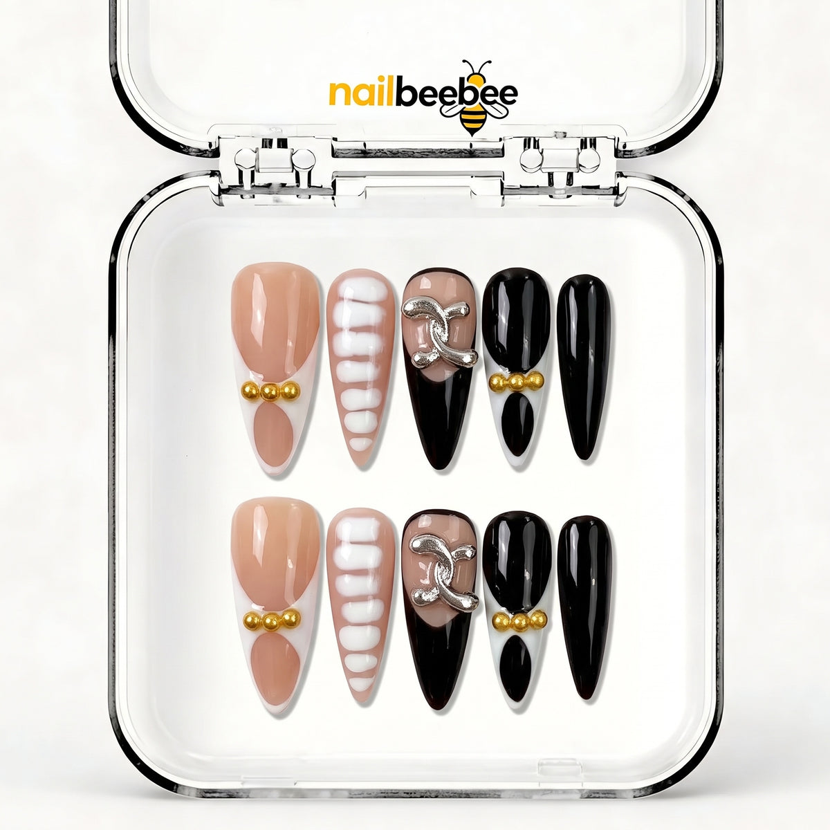 NB-S291 Handmade Medium Stiletto Acrylic for Date Night,Travel