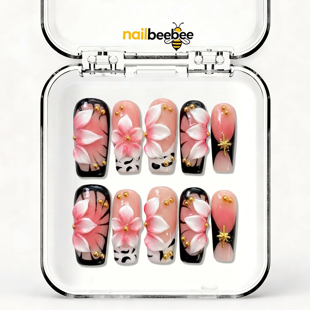 NB-Z234 Handmade Short Square Acrylic for Date Night,Travel