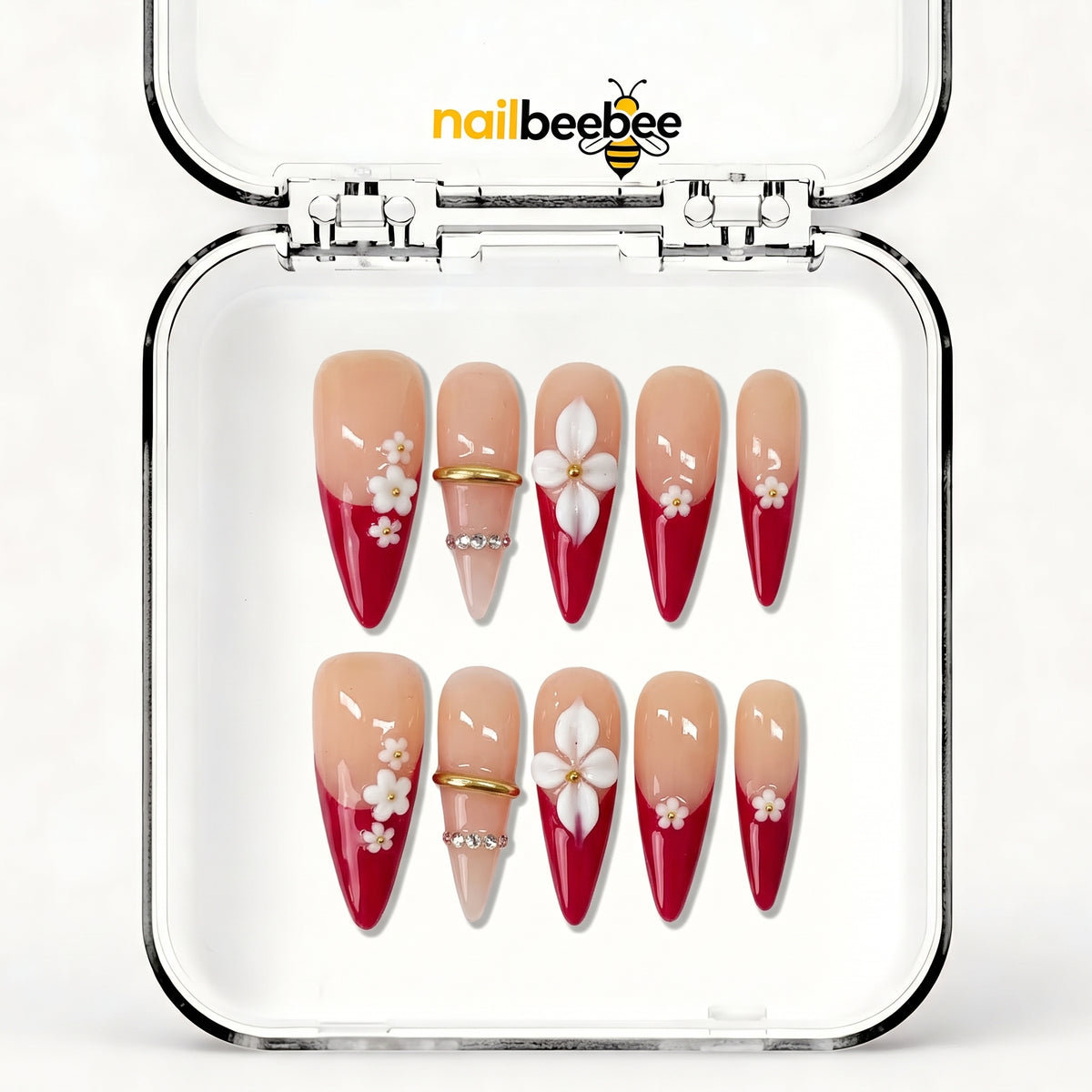 NB-S223 Handmade Medium Stiletto Acrylic for Date Night,Travel