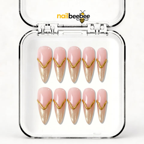 NB-S124 Handmade Medium Stiletto Acrylic for Date Night,Travel