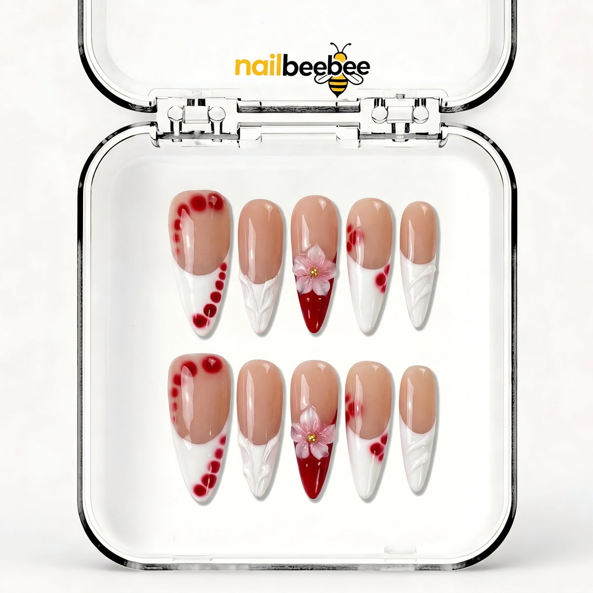 NB-S256 Handmade Medium Stiletto Acrylic for Date Night,Travel