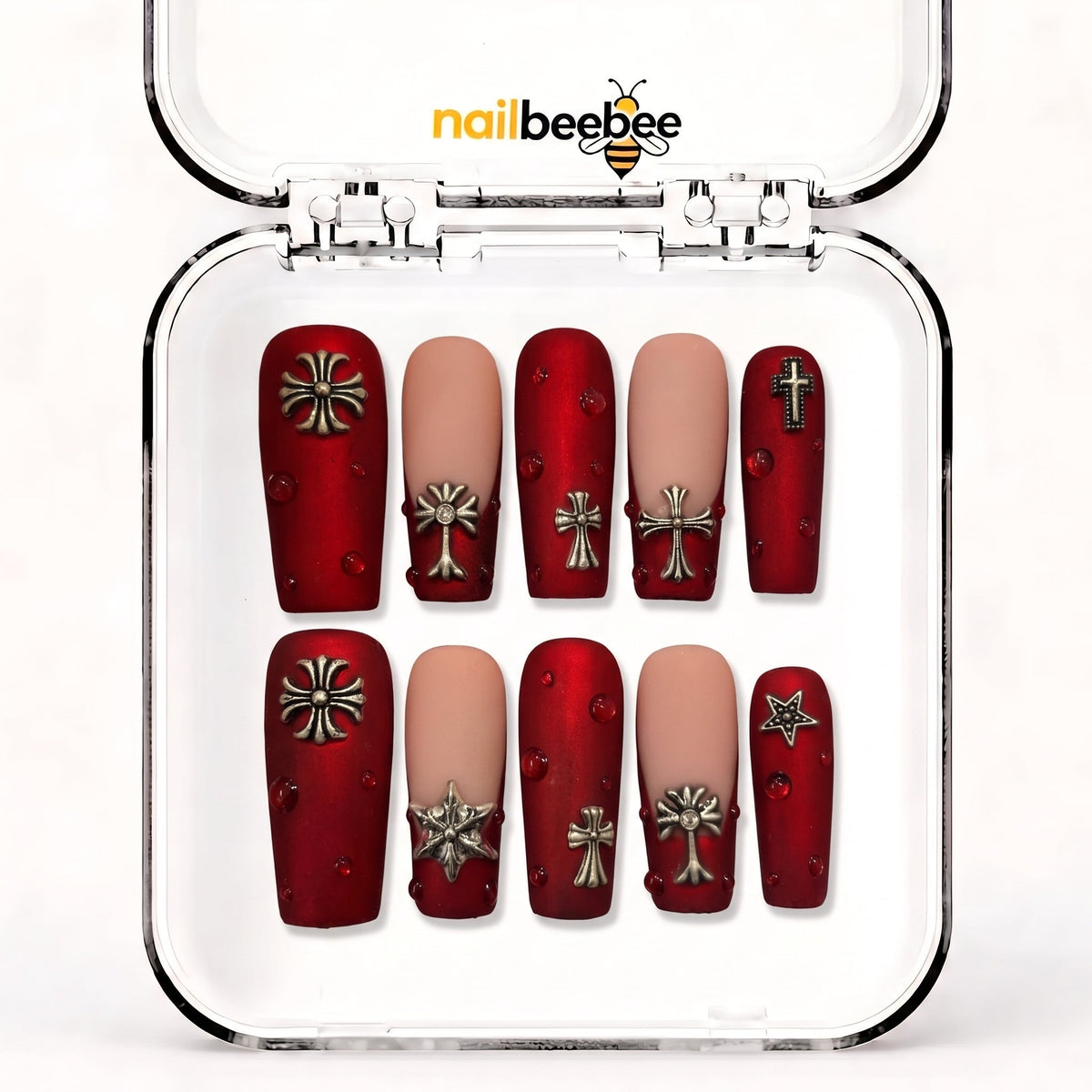 NB-Z116 Handmade Short Square Acrylic for Date Night,Travel