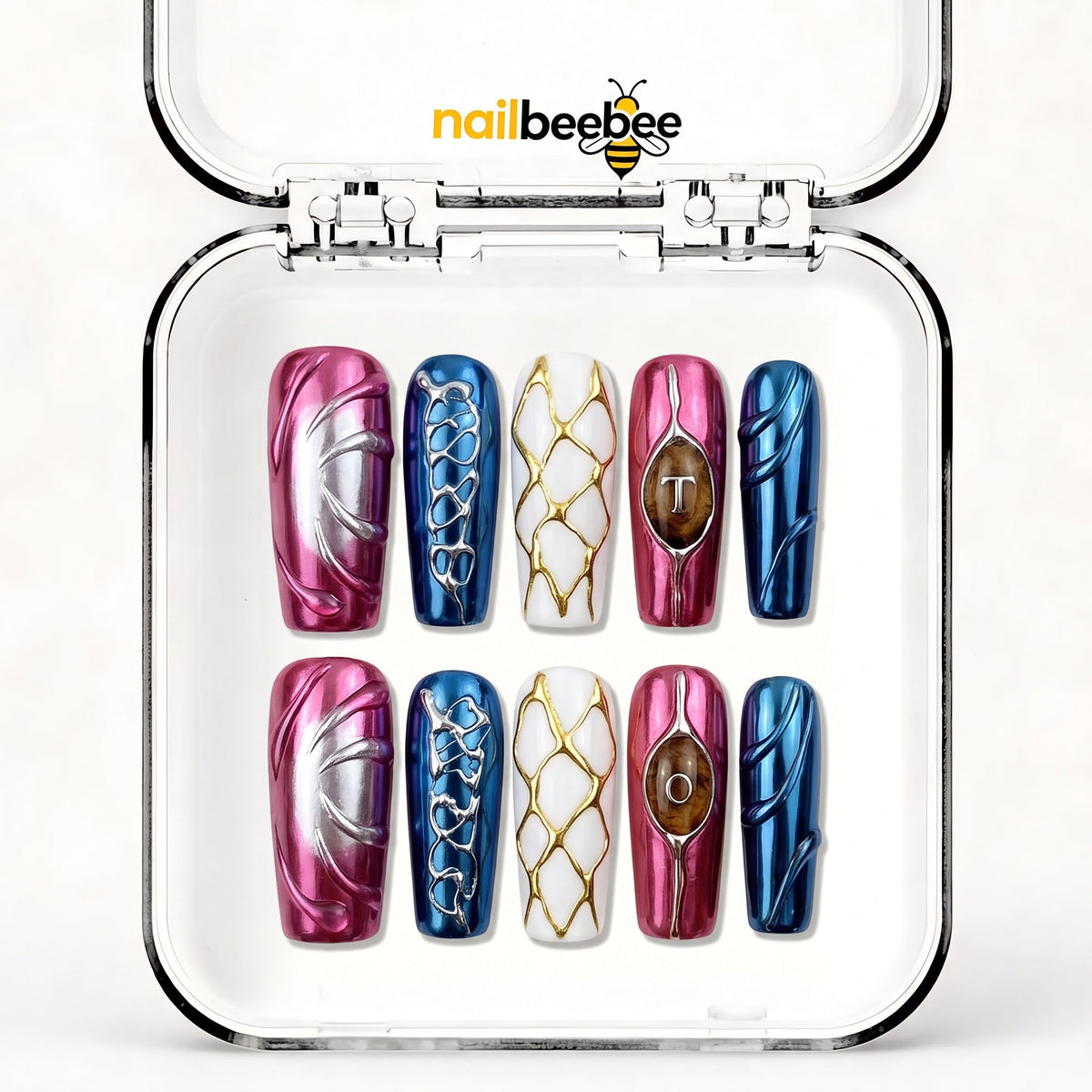 NB-Z123 Handmade Short Square Acrylic for Date Night,Travel
