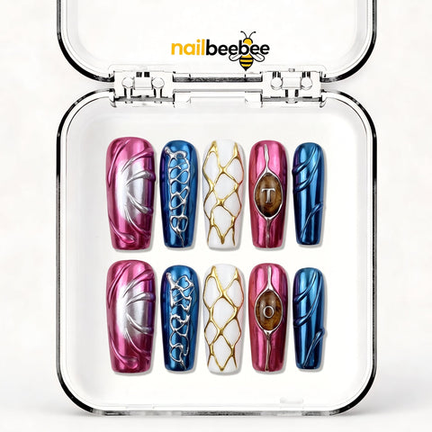 NB-Z123 Handmade Short Square Acrylic for Date Night,Travel