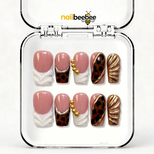 NB-D141 Handmade Short Square Acrylic for Date Night,Travel