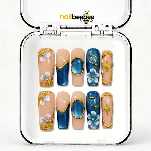 NB-Z130 Handmade Short Square Acrylic for Date Night,Travel