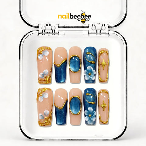 NB-Z130 Handmade Short Square Acrylic for Date Night,Travel