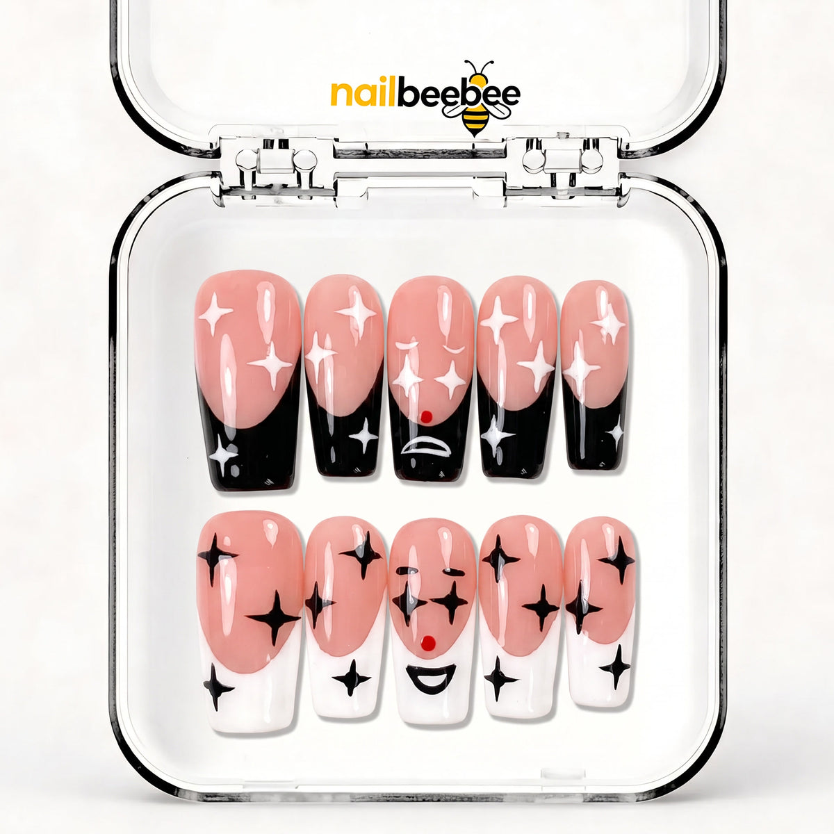 NB-Z202 Handmade Short Square Acrylic for Date Night,Travel