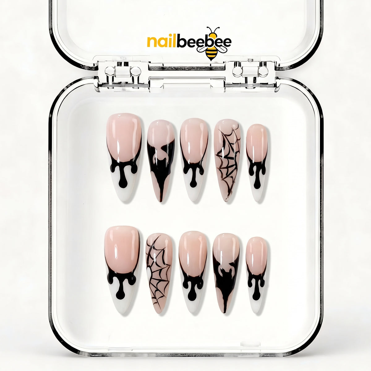 NB-S225 Handmade Medium Stiletto Acrylic for Date Night,Travel