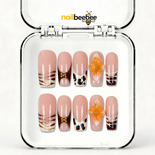 NB-D66 Handmade Short Square Acrylic for Date Night,Travel