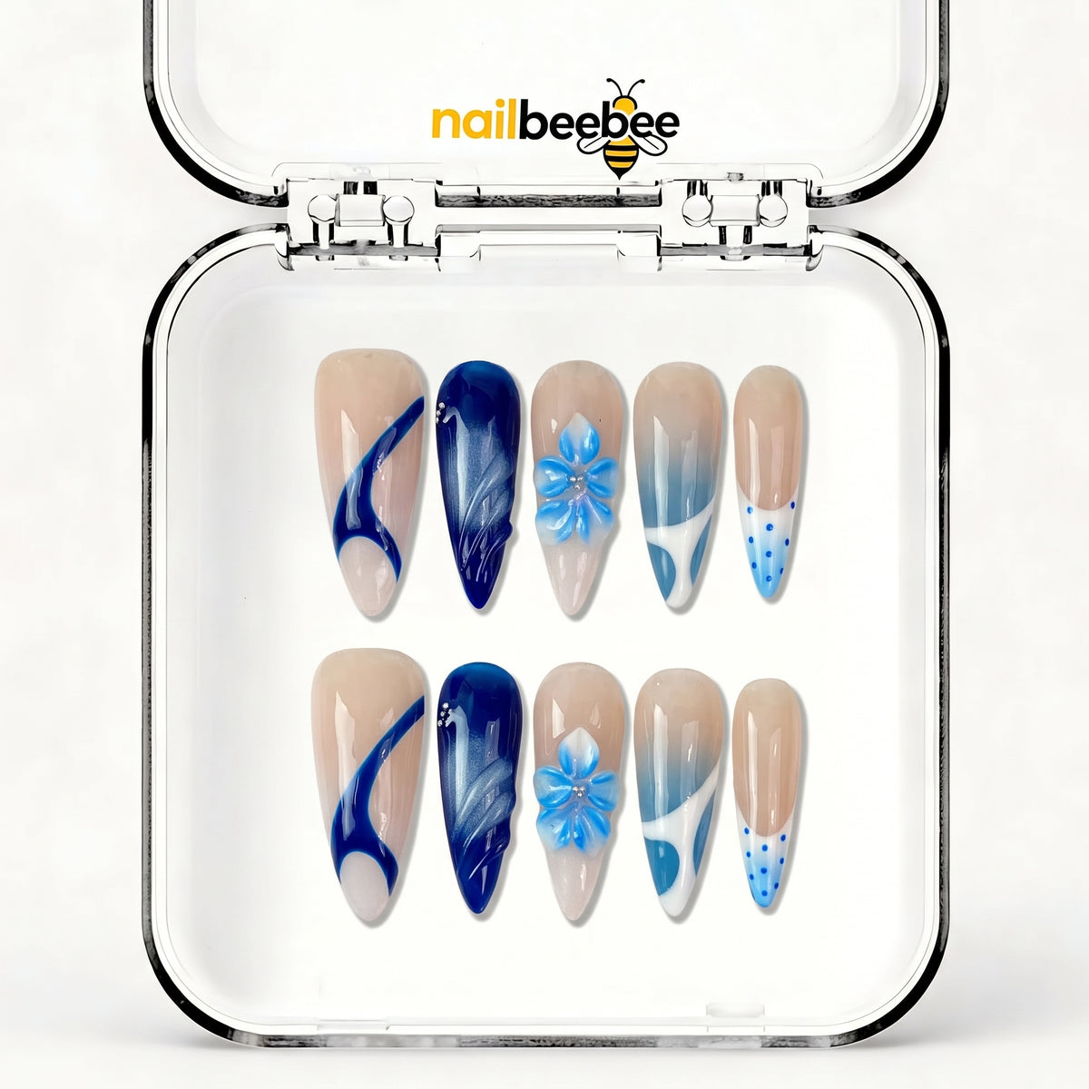 NB-S278 Handmade Medium Stiletto Acrylic for Date Night,Travel