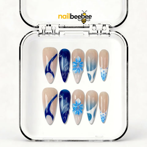 NB-S278 Handmade Medium Stiletto Acrylic for Date Night,Travel