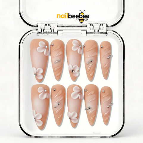 NB-S281 Handmade Medium Stiletto Acrylic for Date Night,Travel
