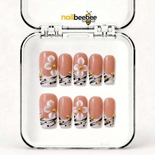 NB-D114 Handmade Short Square Acrylic for Date Night,Travel
