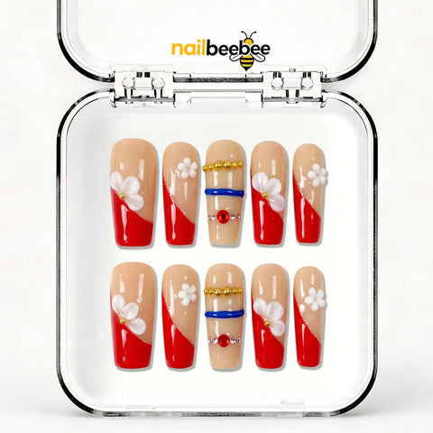 NB-Z217 Handmade Short Square Acrylic for Date Night,Travel