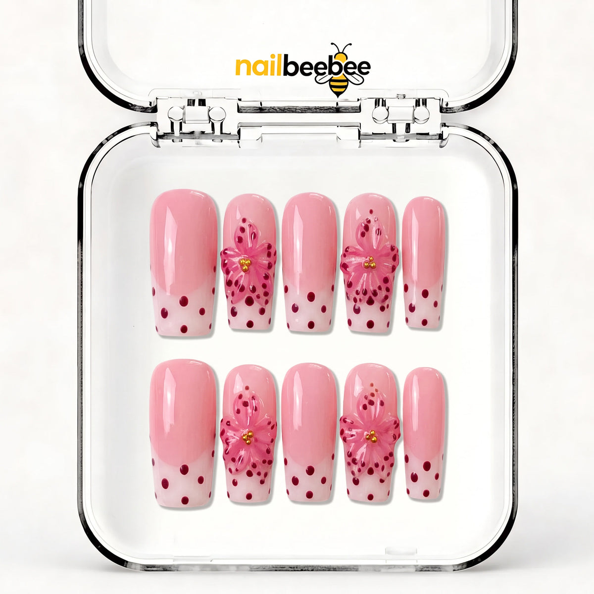 NB-Z203 Handmade Short Square Acrylic for Date Night,Travel