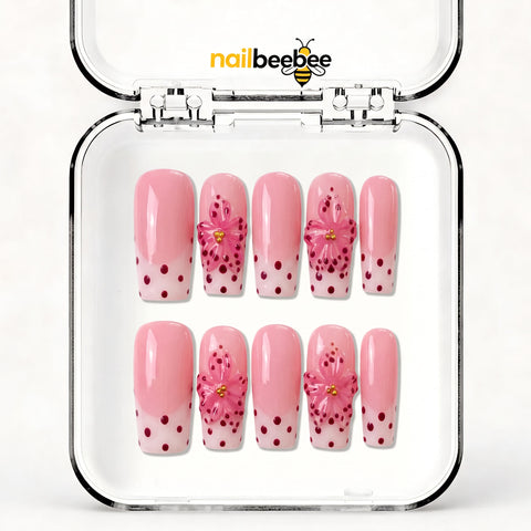 NB-Z203 Handmade Short Square Acrylic for Date Night,Travel