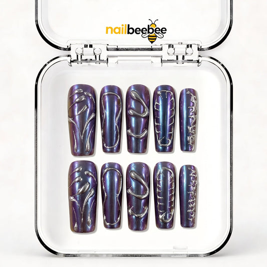 NB-Z129 Handmade Short Square Acrylic for Date Night,Travel