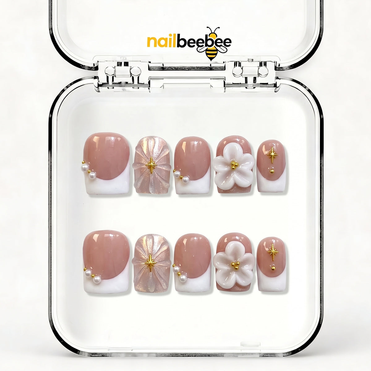 NB-D139 Handmade Short Square Acrylic for Date Night,Travel