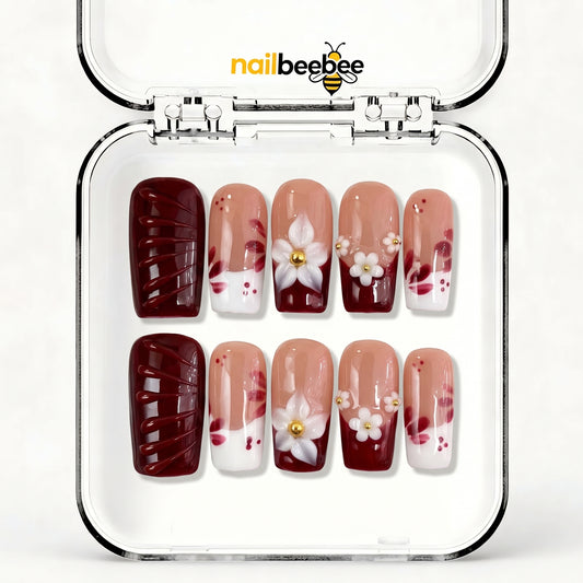 NB-D180 Handmade Short Square Acrylic for Date Night,Travel