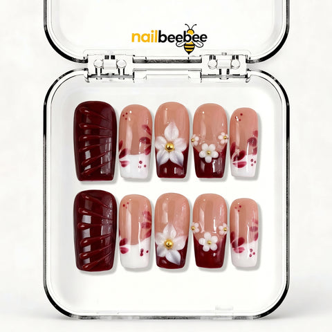 NB-D180 Handmade Short Square Acrylic for Date Night,Travel