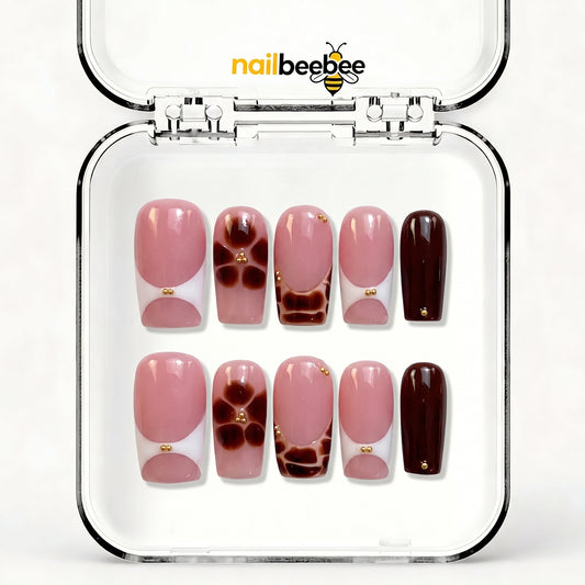 NB-D122 Handmade Short Square Acrylic for Date Night,Travel