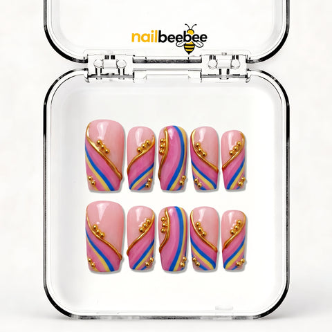 NB-D157 Handmade Short Square Acrylic for Date Night,Travel