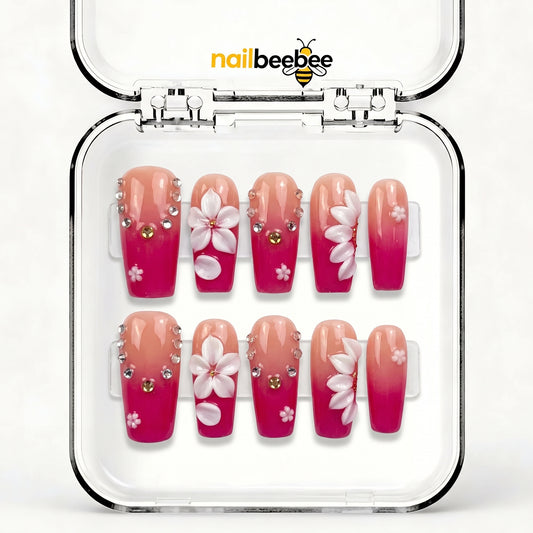 NB-D178 Handmade Short Square Acrylic for Date Night,Travel