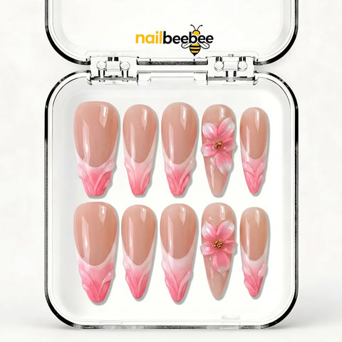 NB-S228 Handmade Medium Stiletto Acrylic for Date Night,Travel