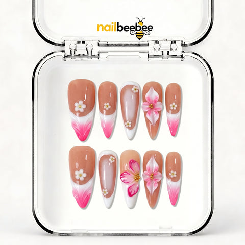 NB-S208 Handmade Medium Stiletto Acrylic for Date Night,Travel