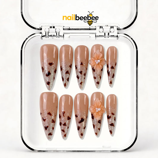 NB-S198 Handmade Medium Stiletto Acrylic for Date Night,Travel