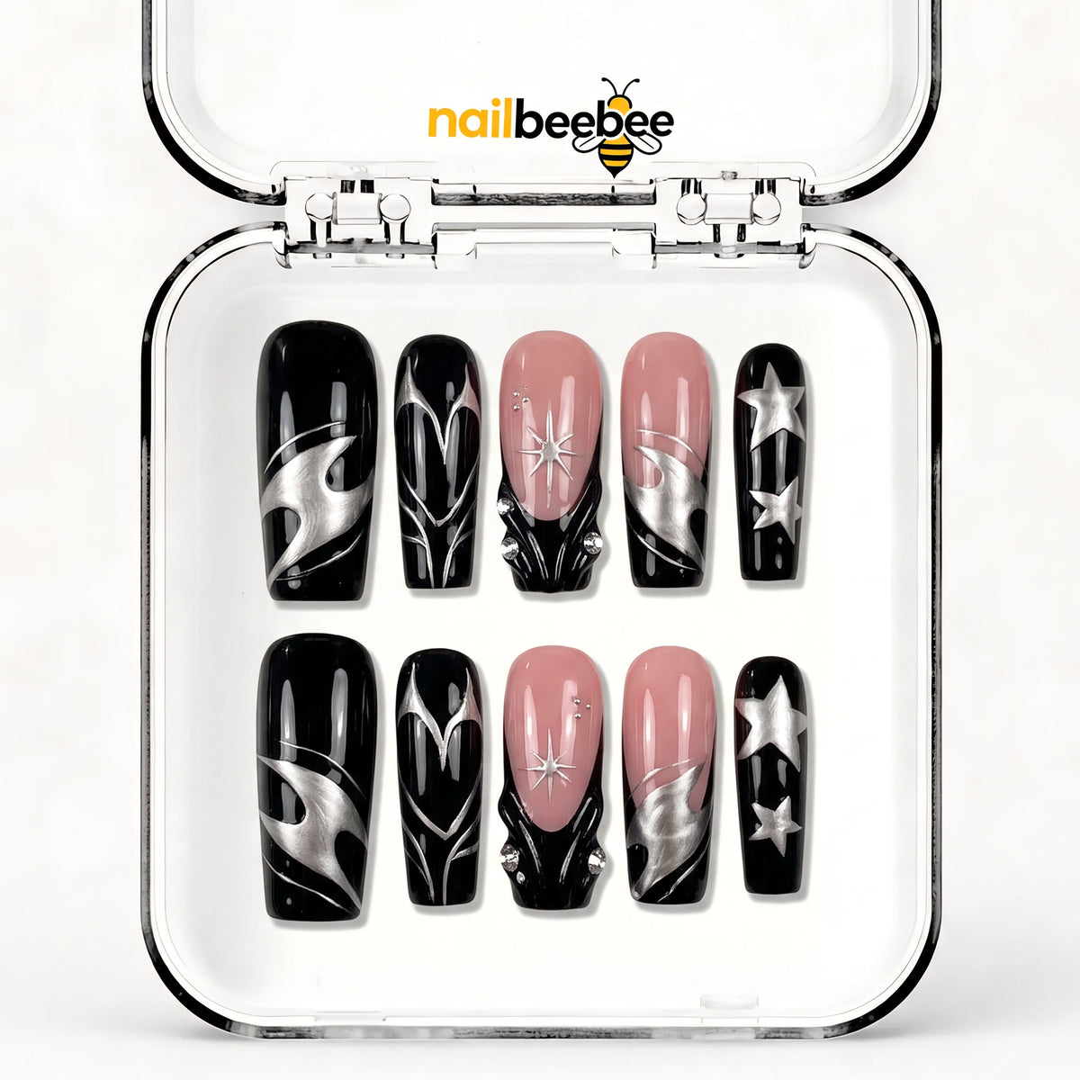 NB-Z154 Handmade Short Square Acrylic for Date Night,Travel