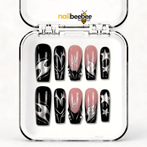 NB-Z154 Handmade Short Square Acrylic for Date Night,Travel