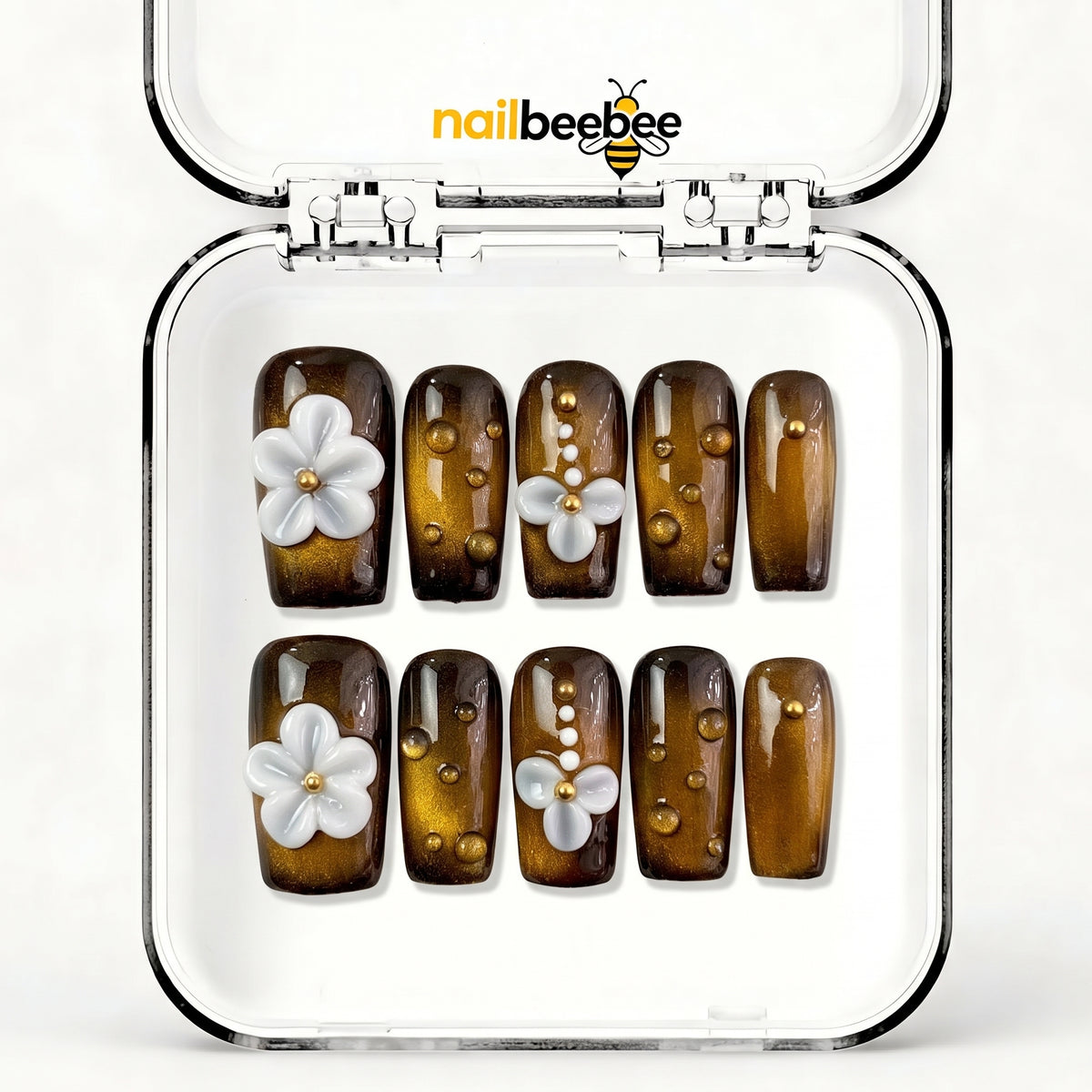 NB-D176 Handmade Short Square Acrylic for Date Night,Travel