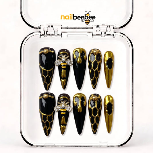 NB-S94 Handmade Medium Stiletto Acrylic for Date Night,Travel